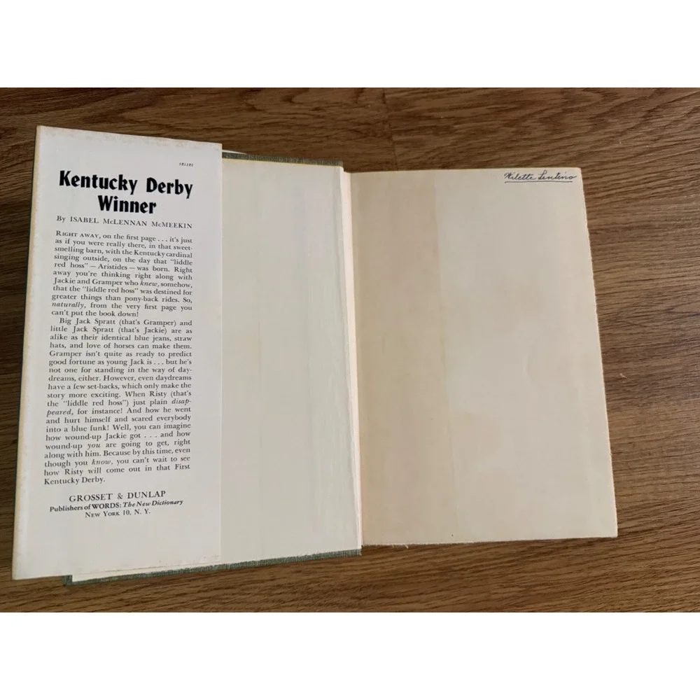 Kentucky Derby Winner Aristides, Isabel McLennan McMeekin 1949 Famous Horse Book